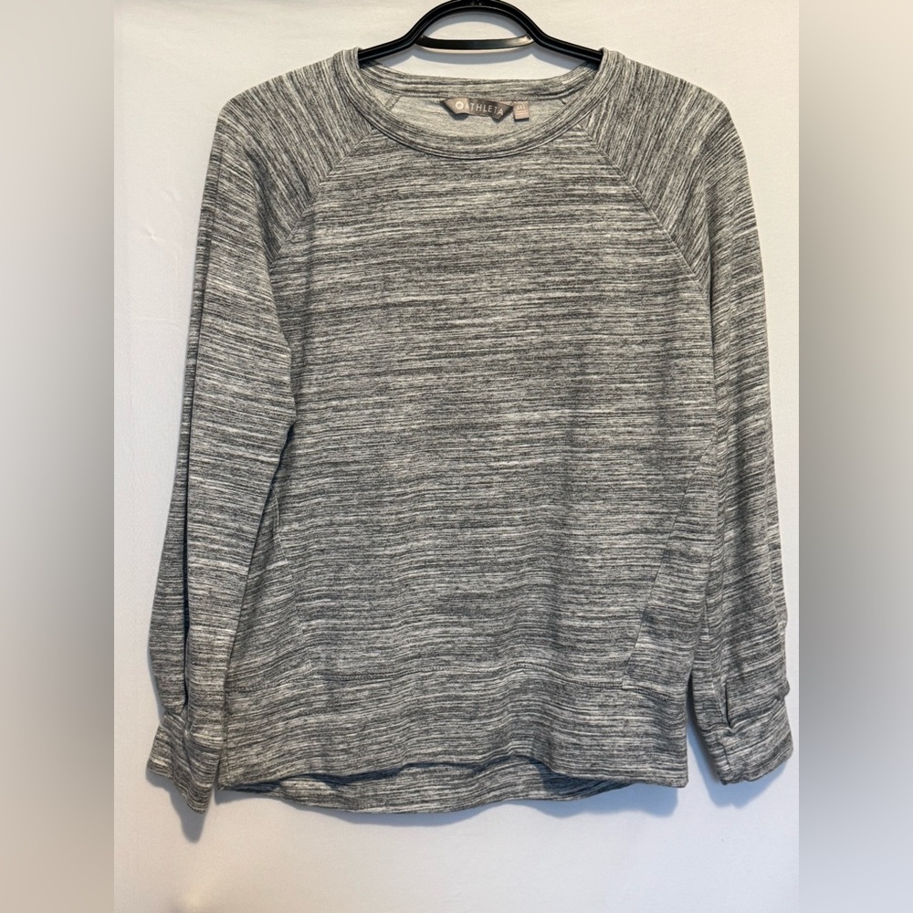 Athleta Bandha Gray Sweatshirt Pullover Womens Size‎ XXS